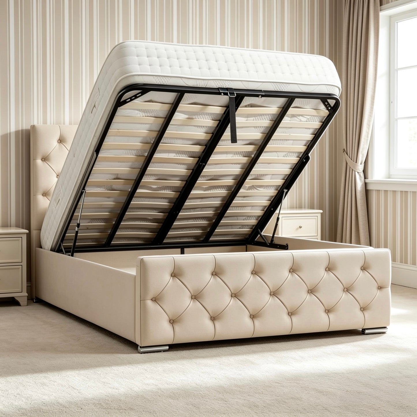 Hamilton upholstered ottoman storage bed