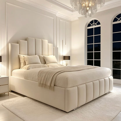 Luxor upholstered bed with Gaslift