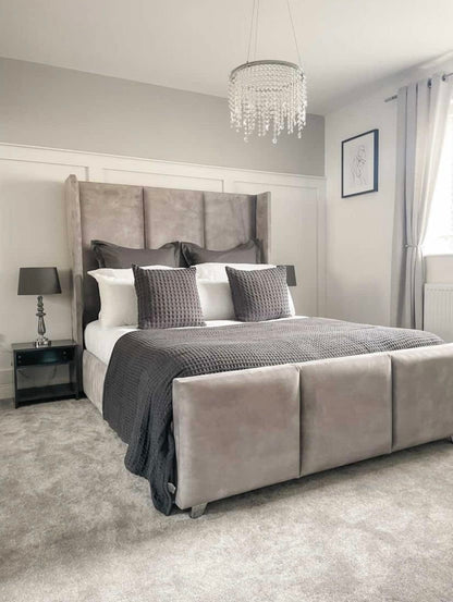 Tennessee upholstered bed with Gaslift