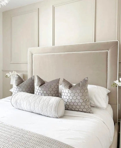Abra Bed with White Piping