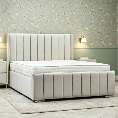 Chloe upholstered ottoman storage bed