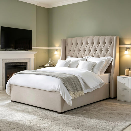 Button Tufted Daisy Bed