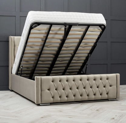 Hawaii upholstered ottoman storage bed