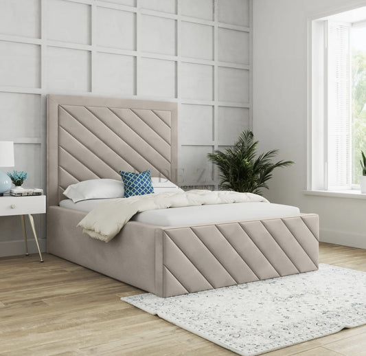 Ohio upholstered bed with Ottoman Gaslift Storage
