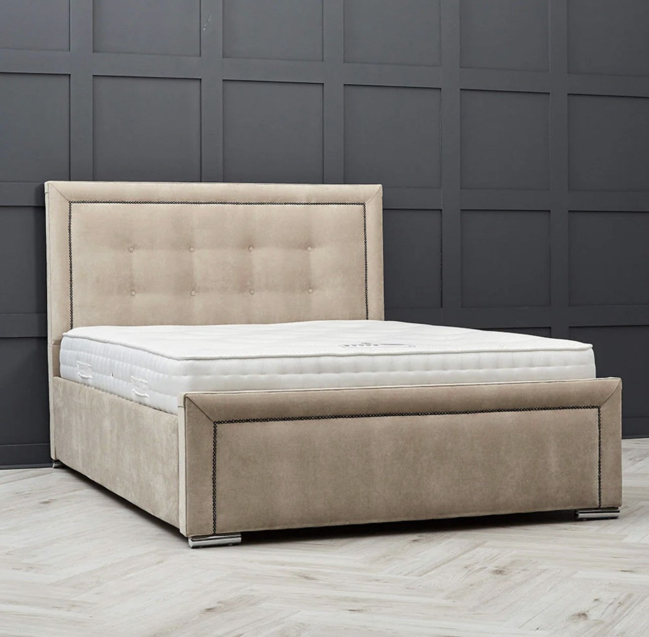 coco upholstered ottoman storage bed