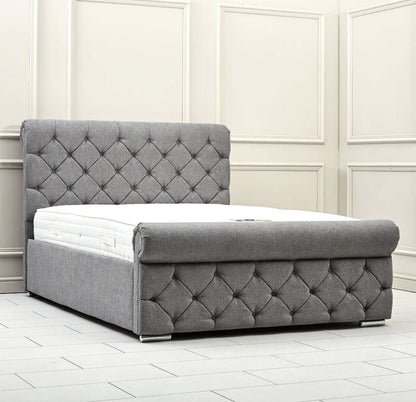 Chesterfield Upholstered Ottoman Storage Bed