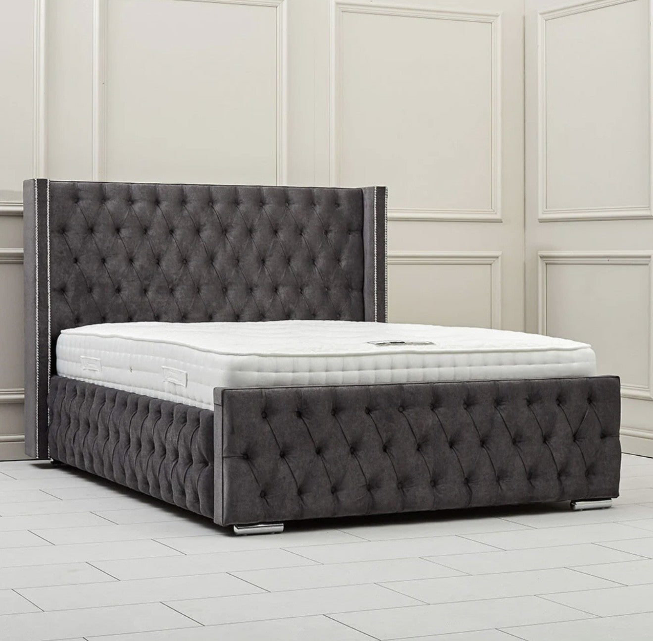 Lancaster upholstered ottoman storage bed