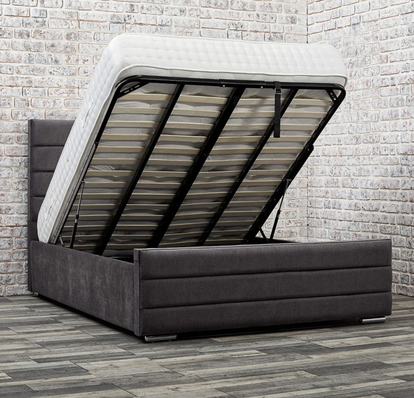 Chicago upholstered ottoman storage bed