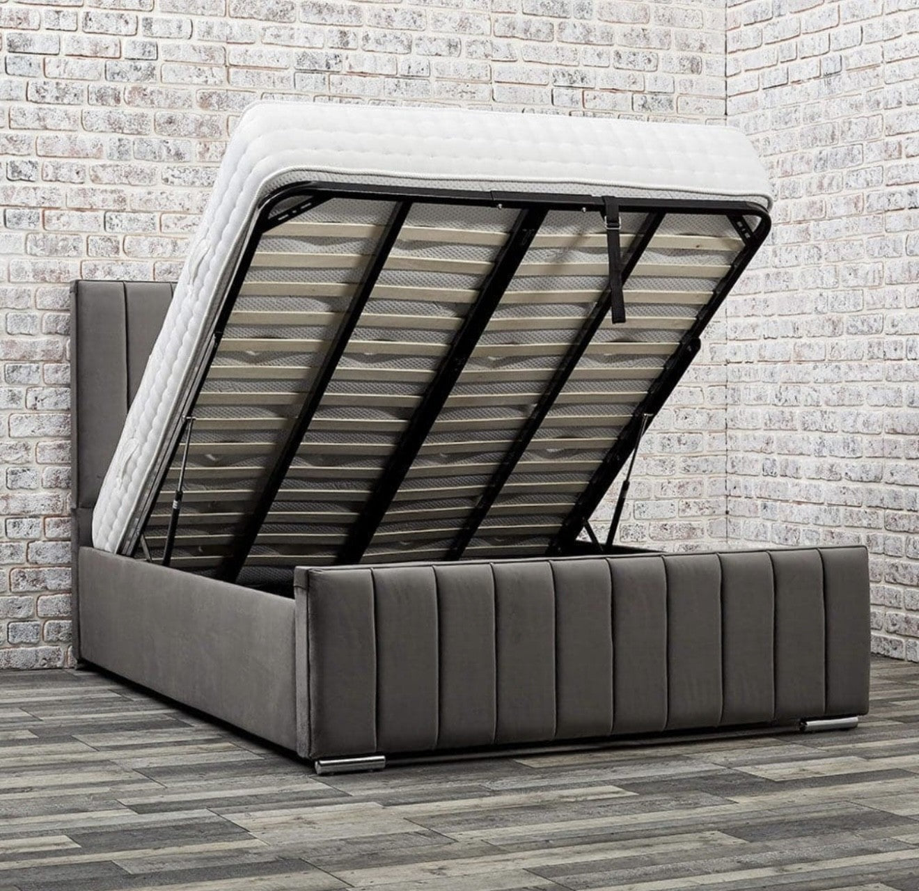 Abello upholstered ottoman storage bed